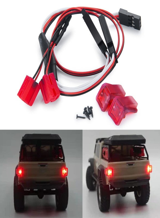 RCLIONS RC LED Taillight Rear Lamp RC Car Rear Lights Red Color for 1/24th Axial SCX24 AXI00005 Gladiator 1/24th 4WD RTR RC Truck Car Upgrades - Image 3